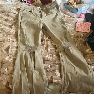 Stylish Tan Women Jeans